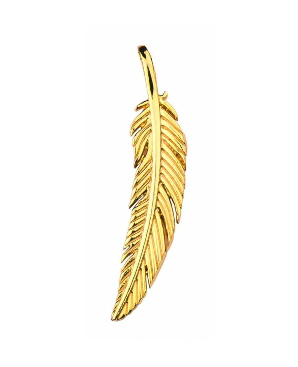Anhänger Feder gold