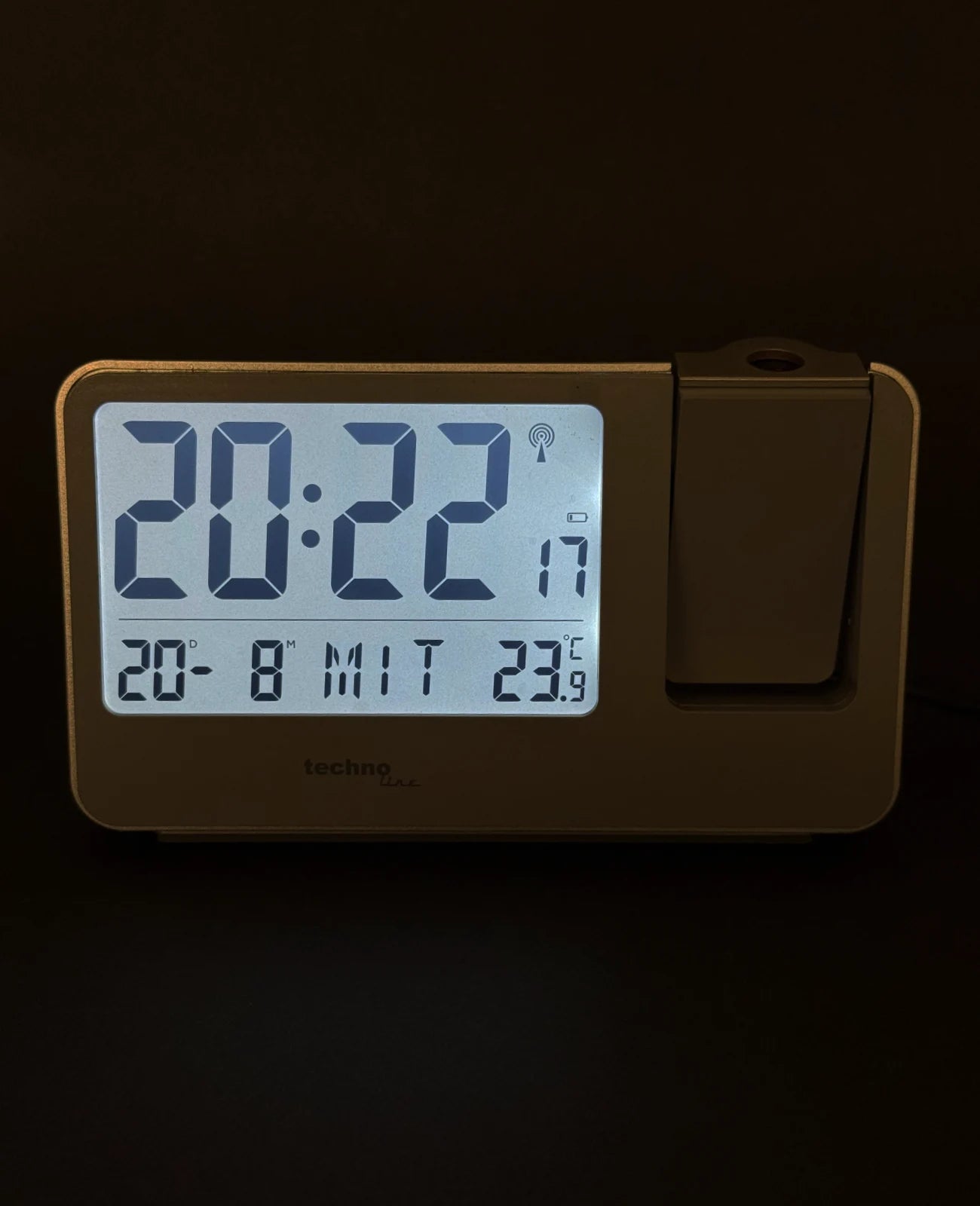 technoLine Projektionswecker Funkwecker digital – Uhren und