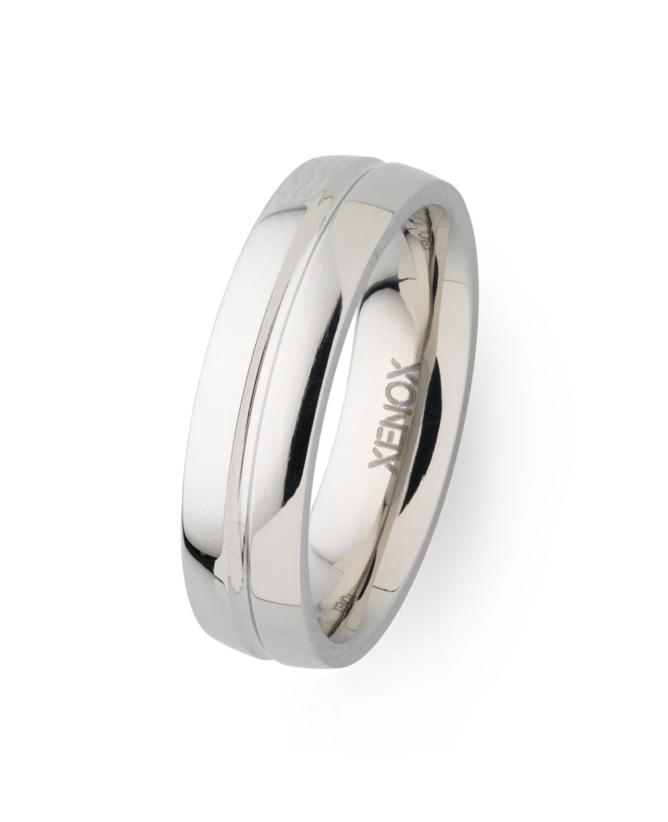 ring mit rille in der mitte
