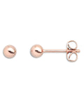 Kugel ohrstecker rosegold