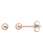 Kugel ohrstecker rosegold