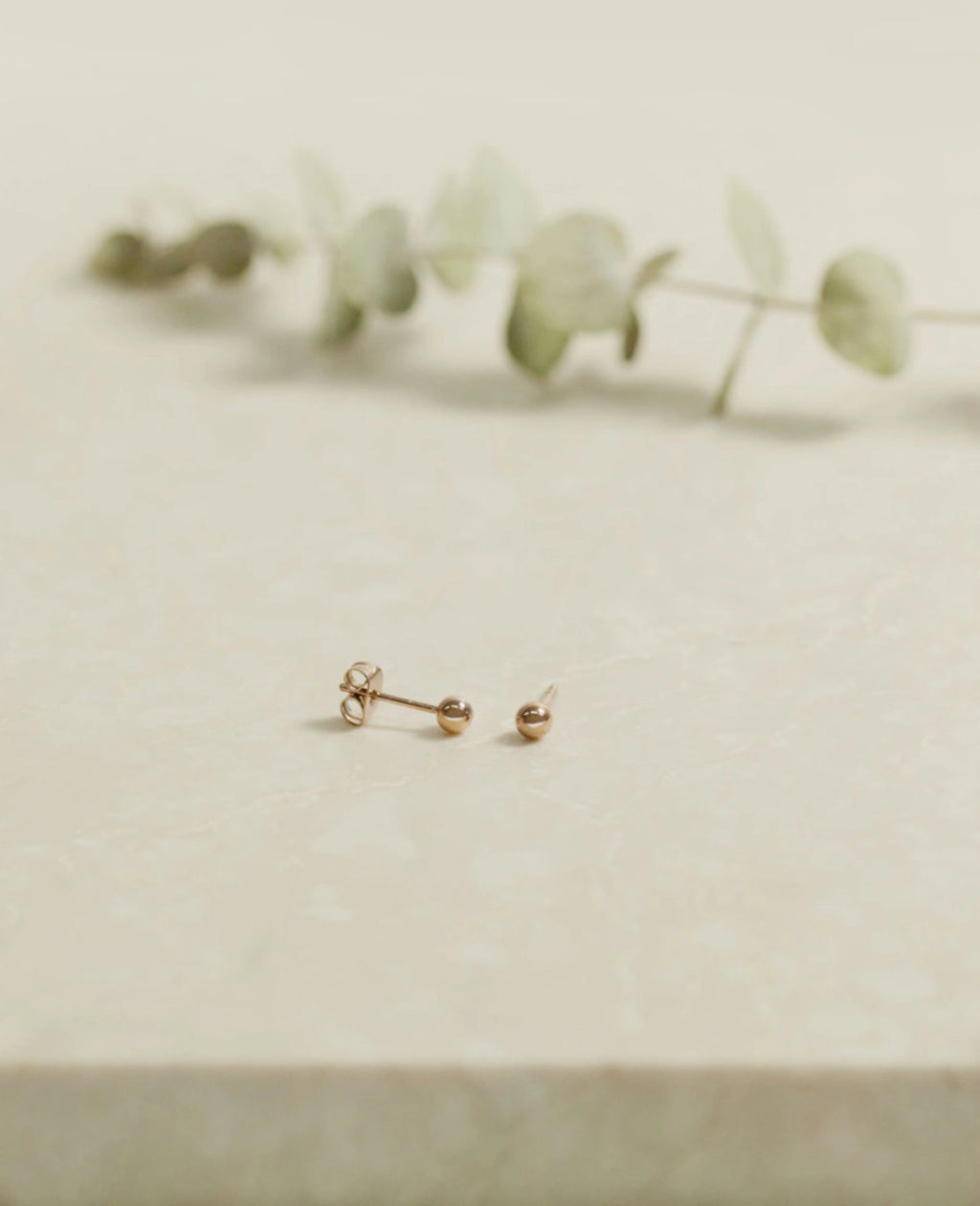 Kugel ohrstecker rosegold