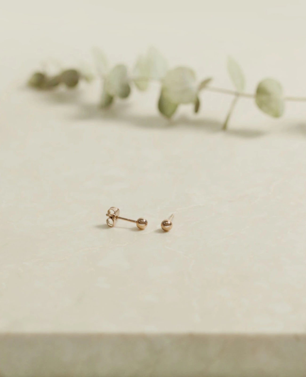 Kugel ohrstecker rosegold