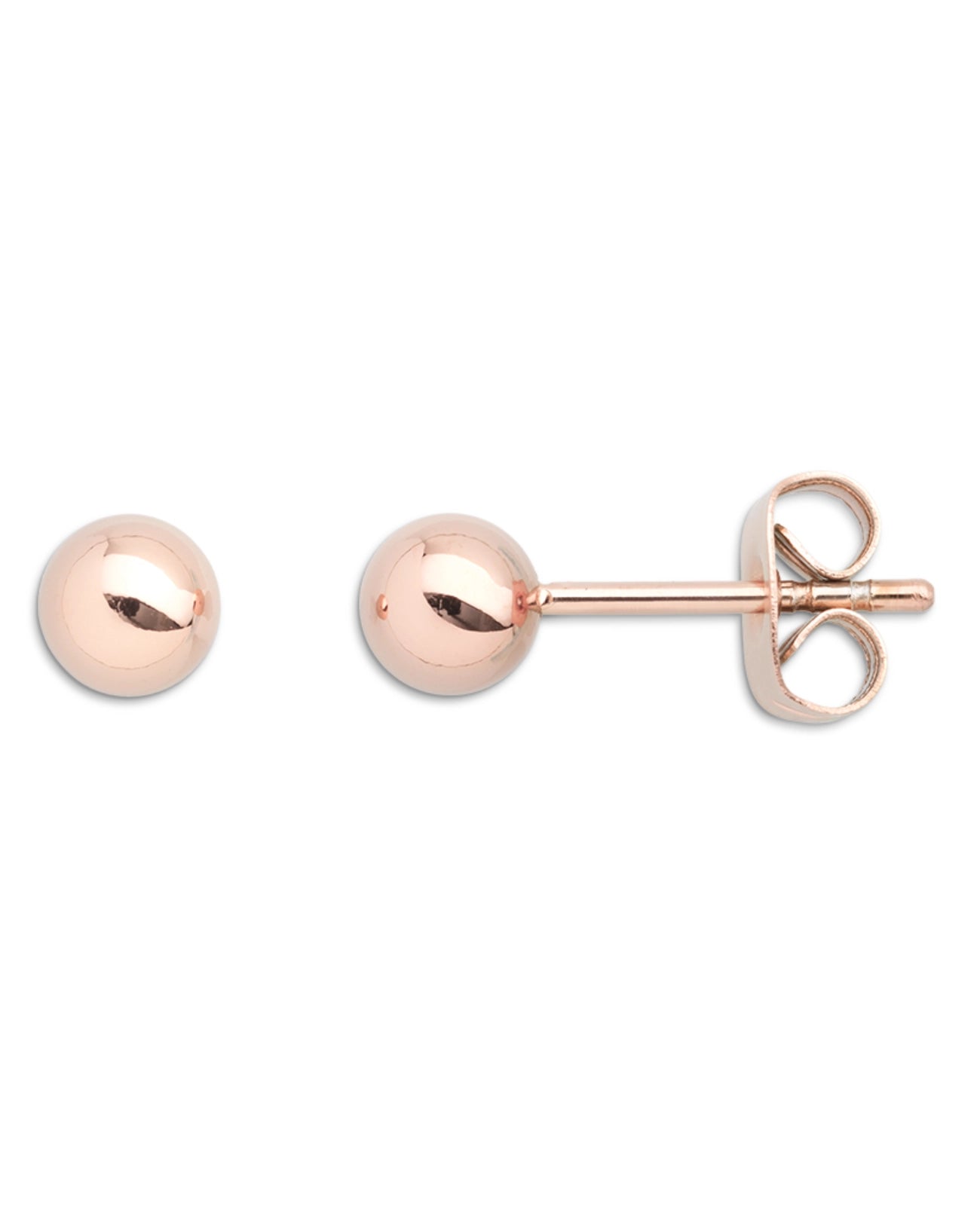 Kugel ohrstecker rosegold