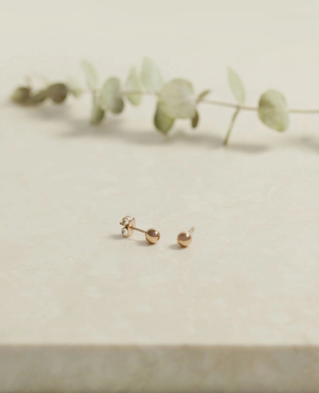 Kugel ohrstecker rosegold