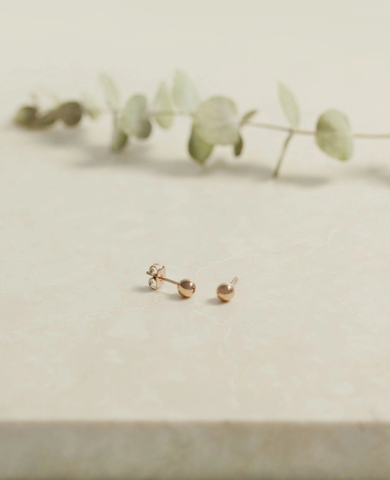 Kugel ohrstecker rosegold