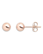 Kugel ohrstecker rosegold