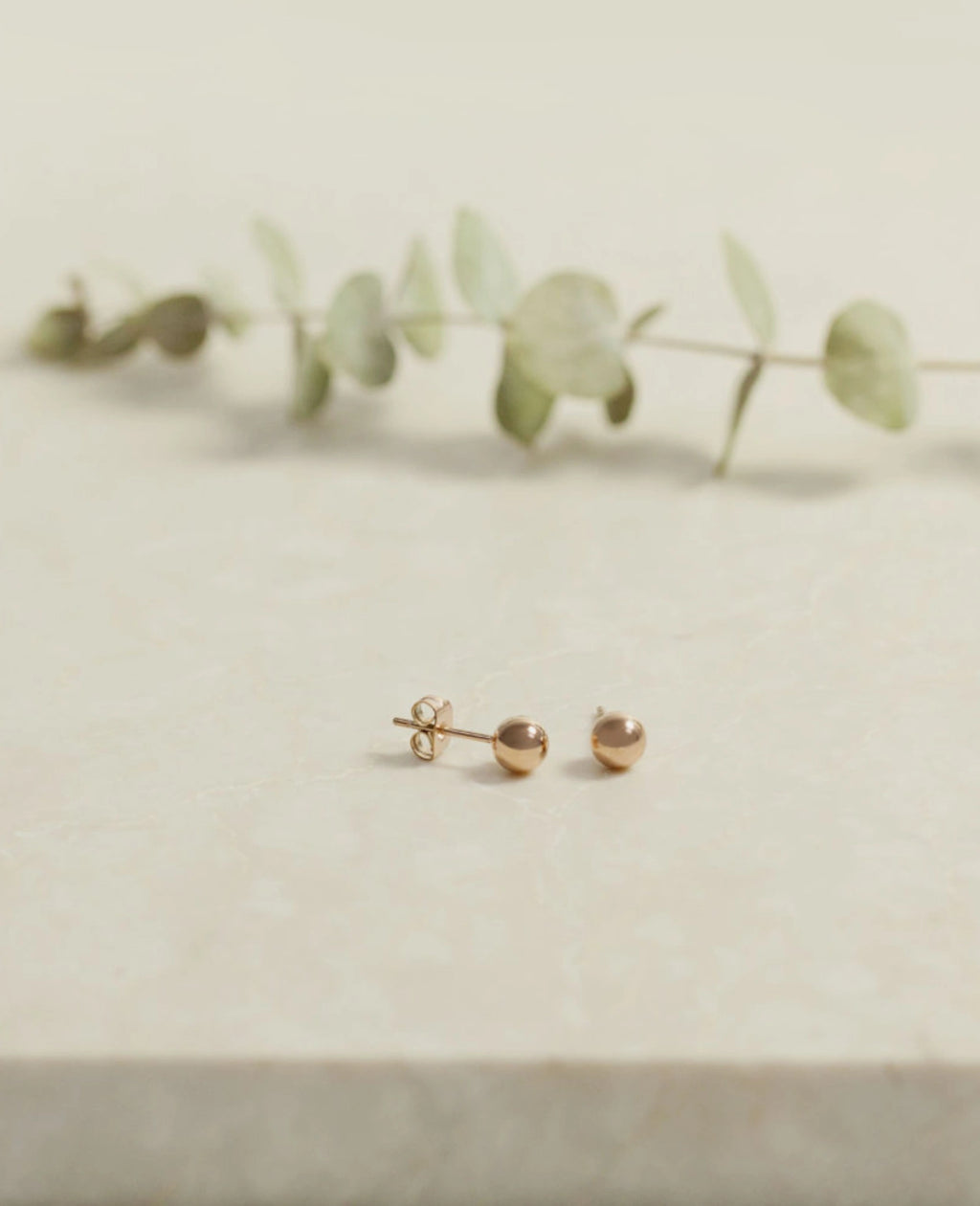 Kugel ohrstecker rosegold