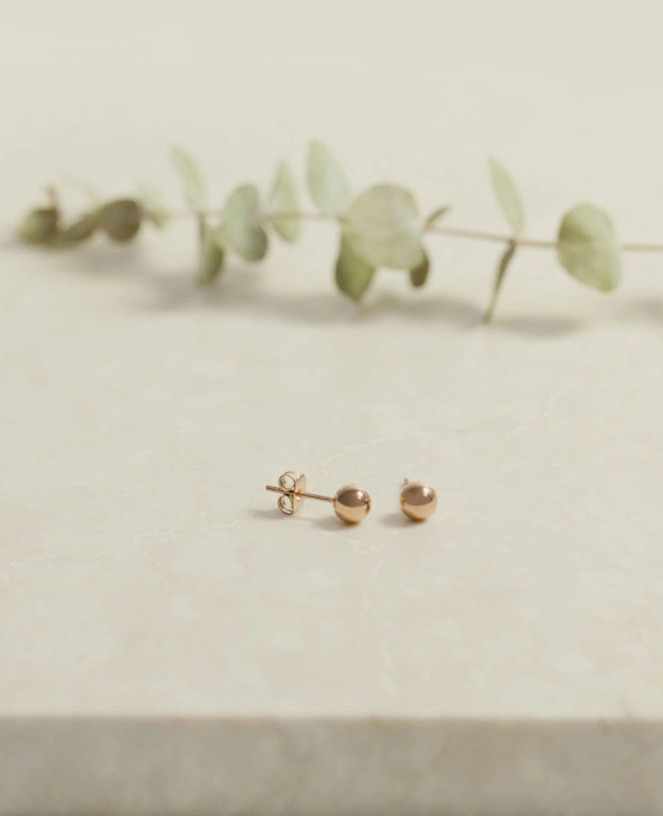 Kugel ohrstecker rosegold