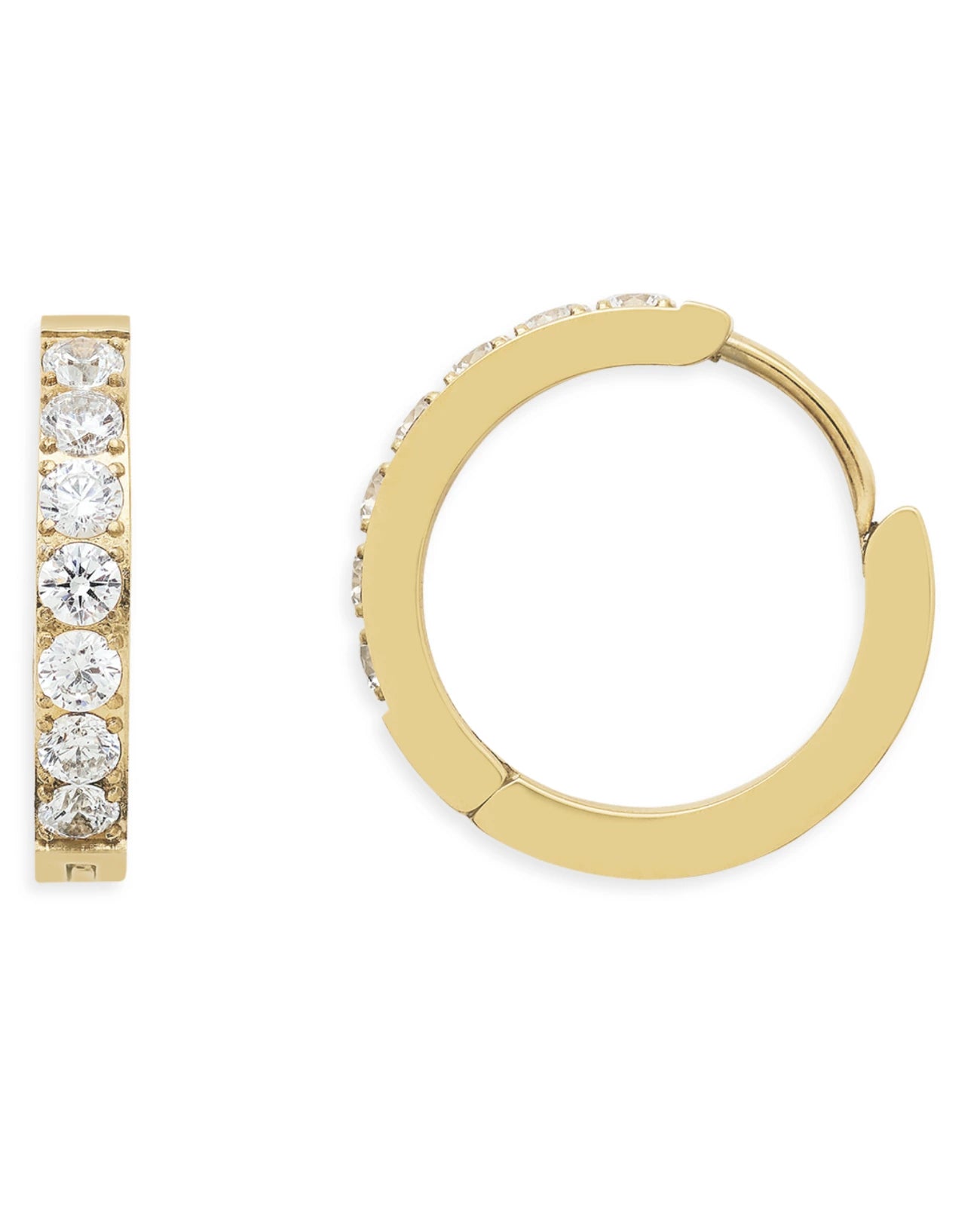creolen mit 5 zirkonia goldfarben