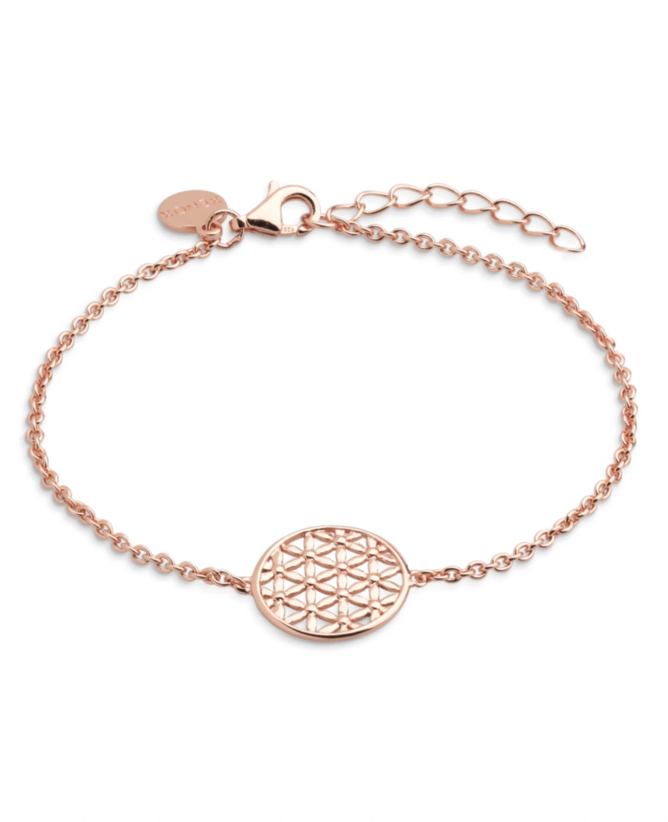 anker armband rundes mitteilteil blume des lebens