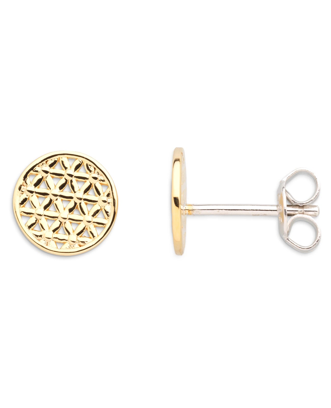 ohrstecker rund blume des Lebens