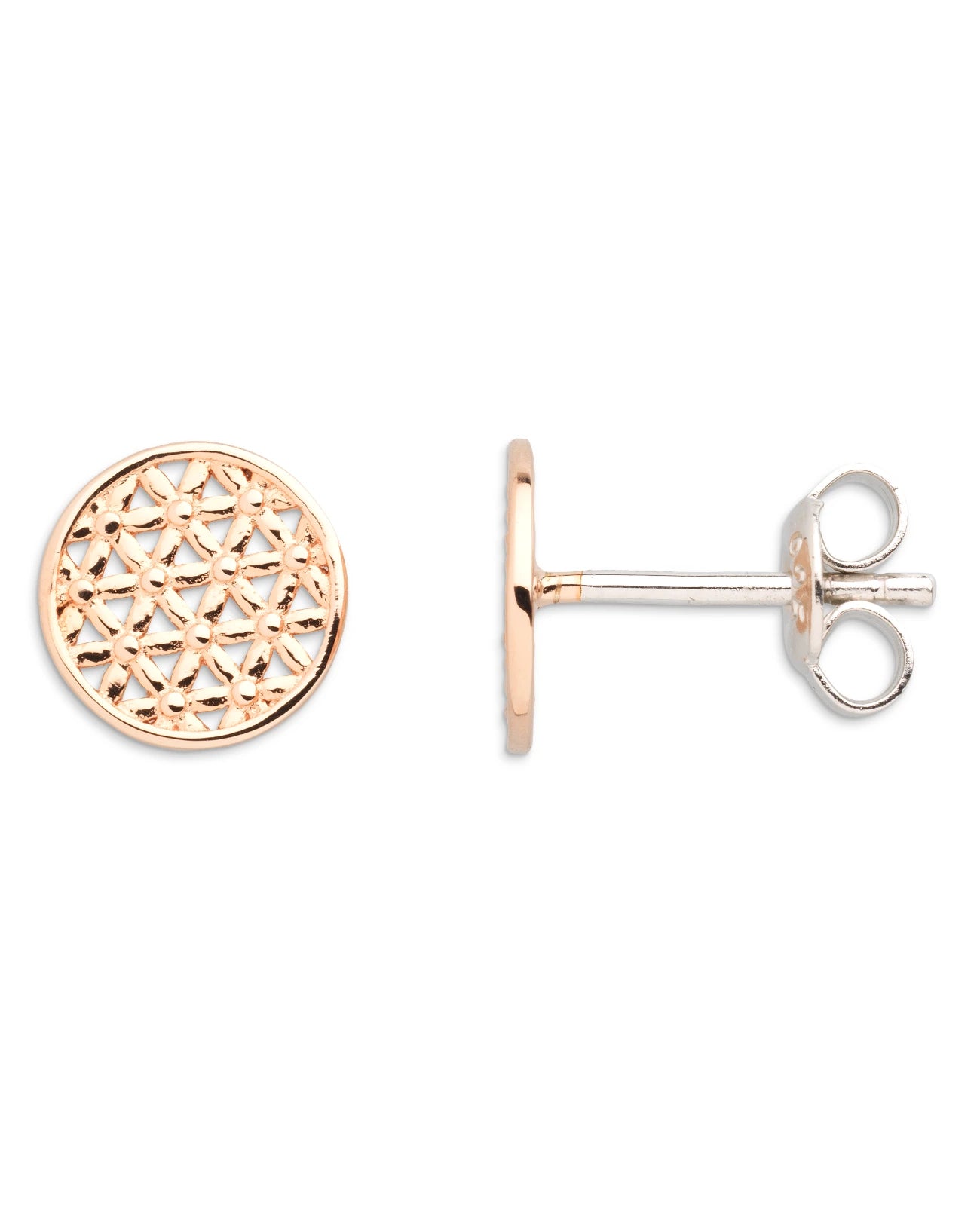 ohrstecker rund blume des Lebens