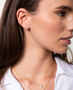 ohrstecker zwei ineinander geschlungenen ringe rosegold
