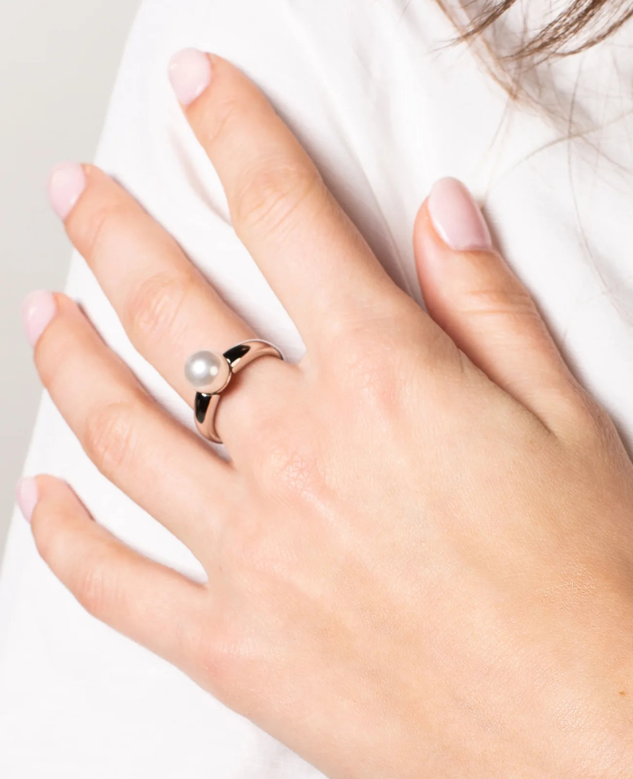 Ring mit großer perle