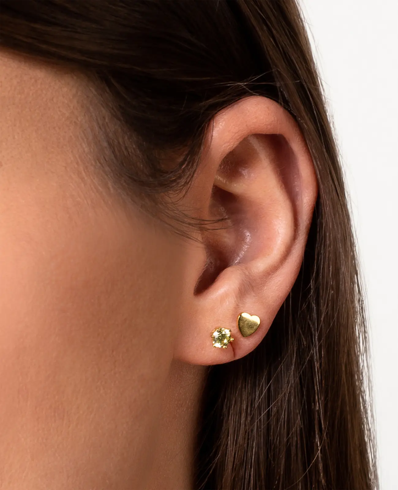 Peridot zirkoniastecker krappenfassung