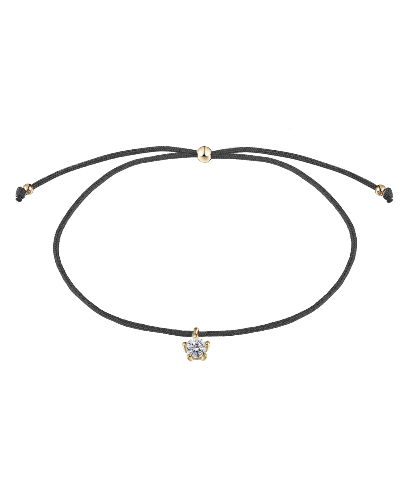 textilarmband schwarz mit zirkonia anhaenger gold