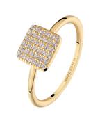 schmaler ring mit rechteckiger platte die mit zirkonia besetzt ist